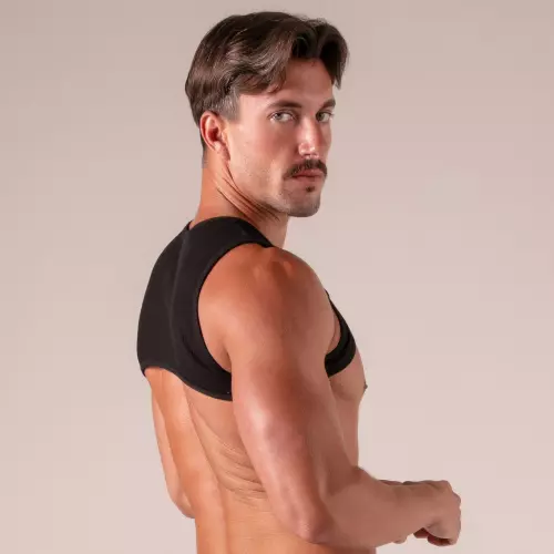 Harness mit Schnürung Laced Schwarz – 4/6
