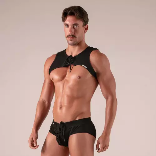 Harness mit Schnürung Laced Schwarz – 5/6