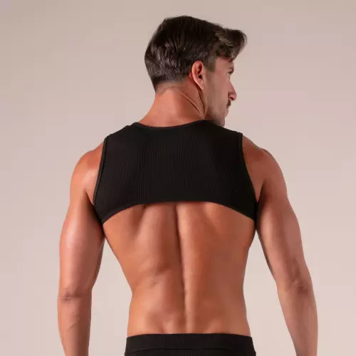 Harness mit Schnürung Laced Schwarz – 6/6
