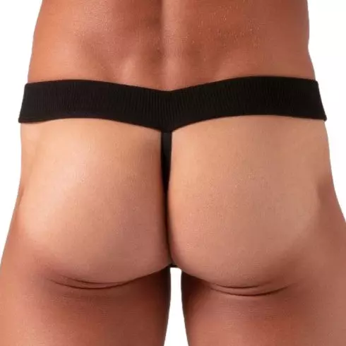 String mit Schnürung Laced Schwarz – 2/6