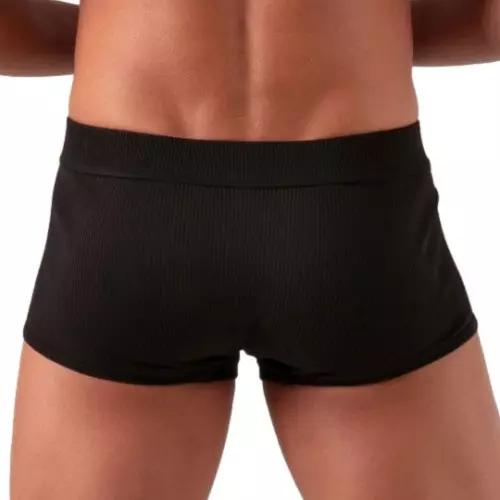Boxer mit Schnürung Laced Schwarz – 2/6