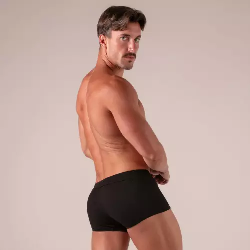Boxer mit Schnürung Laced Schwarz – 5/6