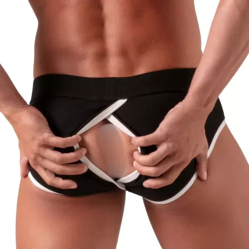 Slip Versatile Open Schwarz-Weiß – 2/5