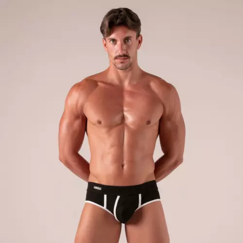 Slip Versatile Open Schwarz-Weiß – 4/5