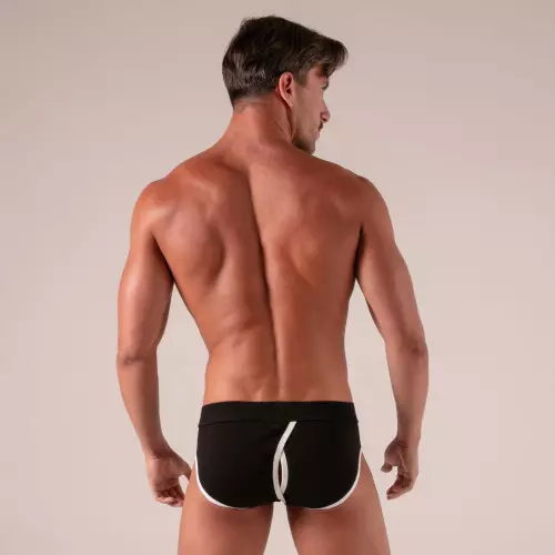 Slip Versatile Open Schwarz-Weiß – 5/5