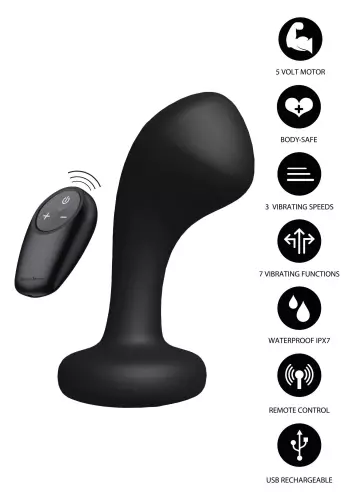 Prostatastimulator vibrierend Bullshead 9 x 4,3 cm – 6/6