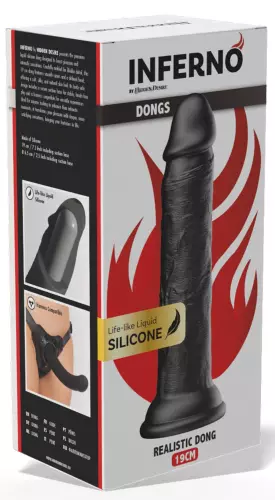 Dildo Dickdong Schwarz M 17 x 3,7 cm – 2/7