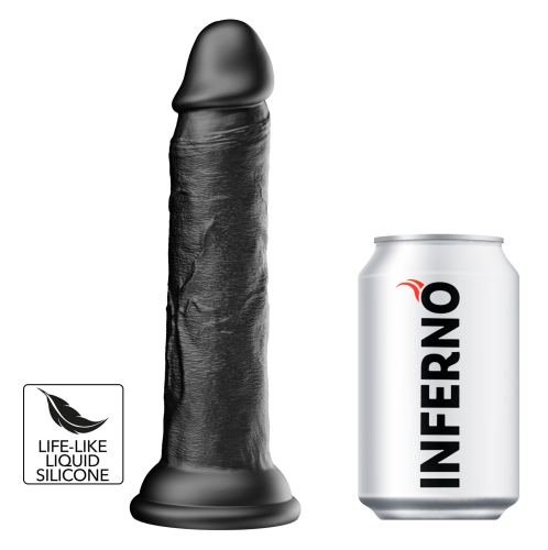 Dickdong dildo zwart L 18 x 3.8cm