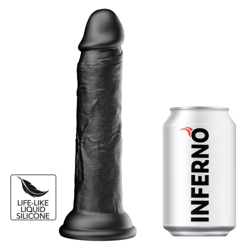 Dildo Dickdong Schwarz L 18 x 3,8 cm – 1/7
