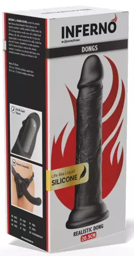 Dildo Dickdong Schwarz L 18 x 3,8 cm – 2/7