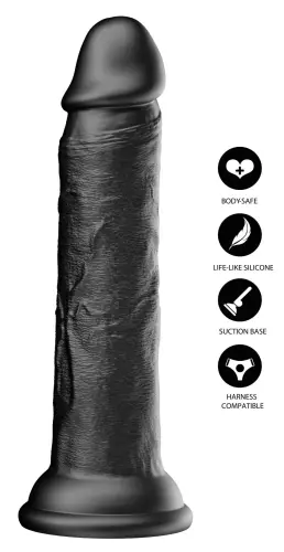 Dildo Dickdong Schwarz L 18 x 3,8 cm – 7/7