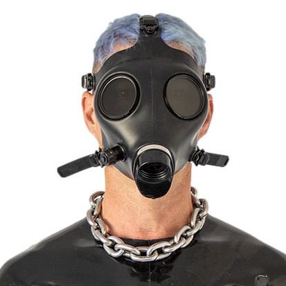 Gasmaske Alien Schwarz