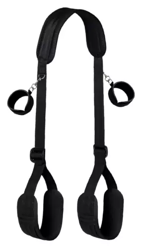 Beenhouder en Polsen Restraint Up Zwart – 1/2