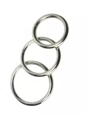 Cock Rings Metall 3er Set – 1/2