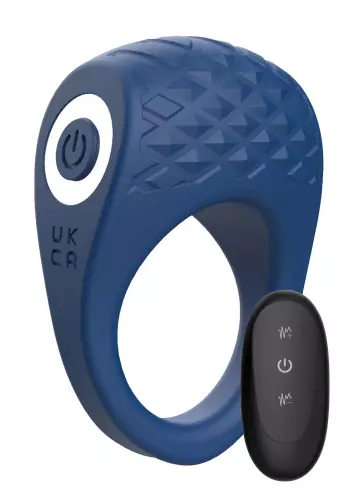 Vibrierender Cockring Vicious 35 mm Blau – 1/7