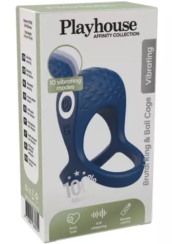 Vibrating Cockring Brutal 45 mm Blue – 2/7