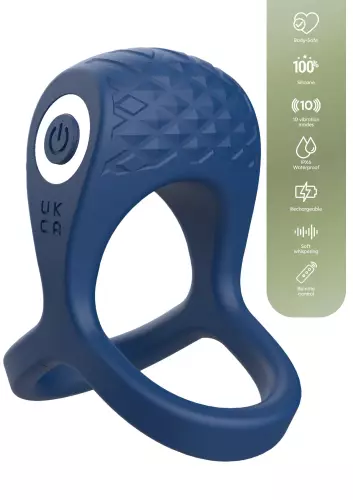 Vibrating Cockring Brutal 45 mm Blue – 6/7