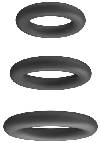Set aus 3 Cockrings Plizplay 35-45mm – 3/4