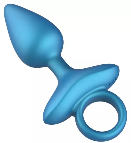 Vibrierender Plug Bluecone 8 x 3,5cm – 6/10