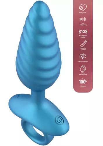 Vibrierender Plug Bluekorn 10 x 3,5cm – 8/9
