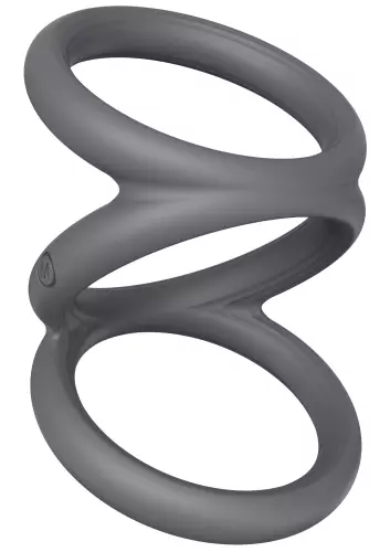 Cockring Triplicock Grau M 45mm – 4/6