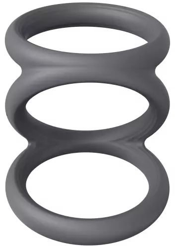 Cockring Triplicock Grau M 45mm – 5/6