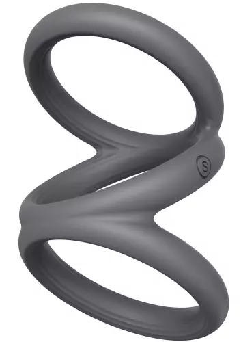 Cockring Triplicock Grau S 40mm – 4/6
