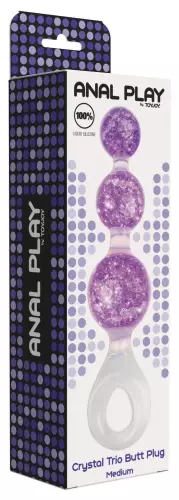 Anal Beads Crystaltrio Purple 14 x 4.5cm – 2/4