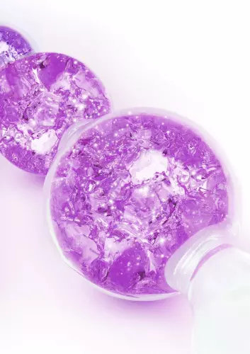 Anal Beads Crystaltrio Purple 14 x 4.5cm – 4/4