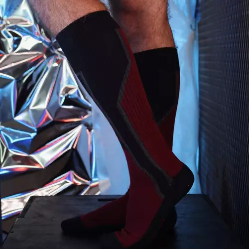 Hohe Socken Sir Splurge Bordeaux – 2/7