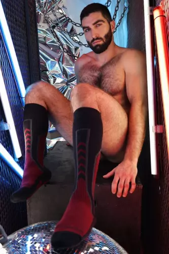 Hohe Socken Sir Splurge Bordeaux – 3/7