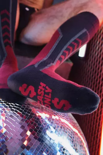 Hohe Socken Sir Splurge Bordeaux – 5/7