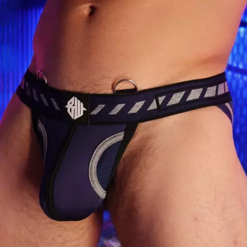 Jockstrap Mister Luxe Marineblauw – 1/12