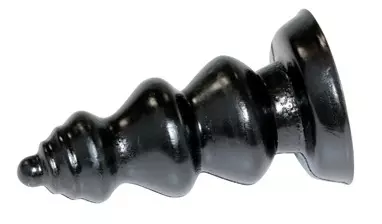 Butt Plug Zizi Ridge 11 x 5 cm Schwarz – 3/5
