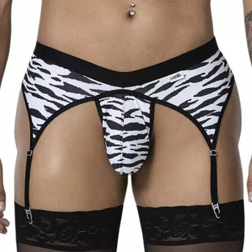 String Jarrettelkousenhouder Zibros Zwart-Wit – 1/9