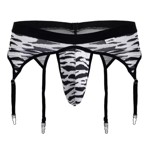 String Jarrettelkousenhouder Zibros Zwart-Wit – 4/9