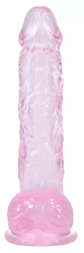 Dildo Crystal Clear Rose 11 x 2,7cm – 3/6