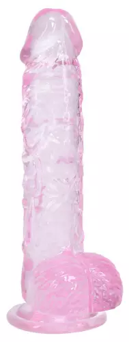 Dildo Crystal Clear Rose 11 x 2,7cm – 5/6