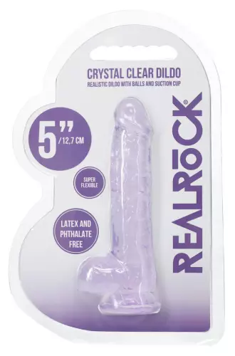 Dildo Crystal Clear Violett 11 x 2,7cm – 2/6