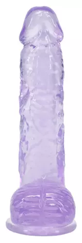 Dildo Crystal Clear Violett 11 x 2,7cm – 3/6