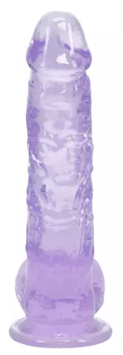 Dildo Crystal Clear Violett 11 x 2,7cm – 4/6