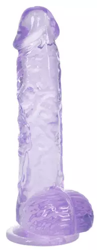 Dildo Crystal Clear Violett 11 x 2,7cm – 5/6