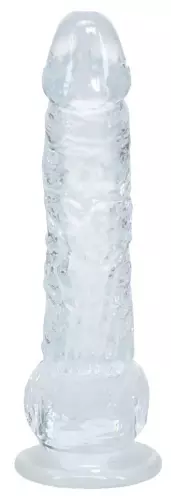 Dildo Crystal Clear Transparent 11 x 2,7cm – 4/6