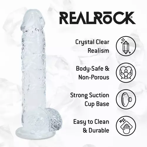 Dildo Crystal Clear Transparent 11 x 2,7cm – 6/6