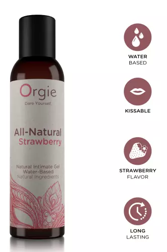 Gleitgel auf Wasserbasis All-natural Erdbeere 150ml – 2/2