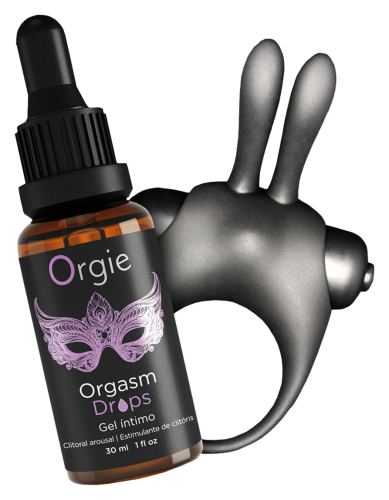 Coffret Cockring rabbit Gel stimulant clitoris Orgasmic bunny