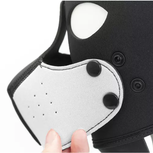 Maske Petty Dog Schwarz-Weiß – 2/3