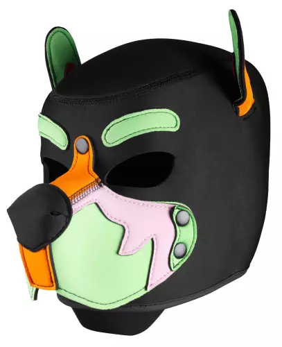 Kopfhaube Wolf Gang Schwarz-Orange – 1/3