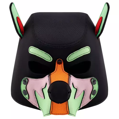 Kopfhaube Wolf Gang Schwarz-Orange – 2/3