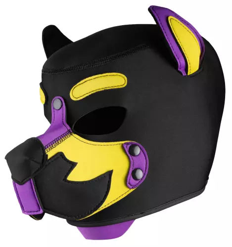 Maske Wolf Gang Schwarz-Gelb-Violett – 1/3